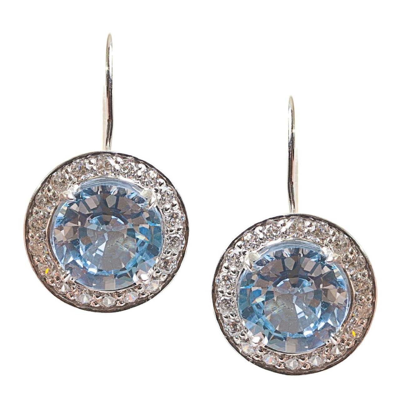 Sorrelli AQUAMARINE- Cushion Cut Solitaire Stud Earrings~ EBX10ASAQU